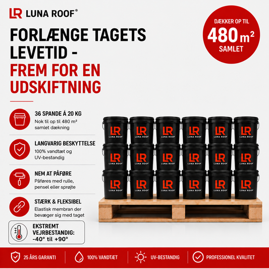 Professionel silikonebaseret Tagmembran - Pallepakke 480m2